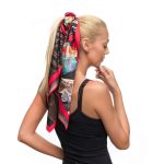 CarolynArt 100% selyem (Pes) kendő, Univerzum csodái IV.  90x90 cm - Image 2