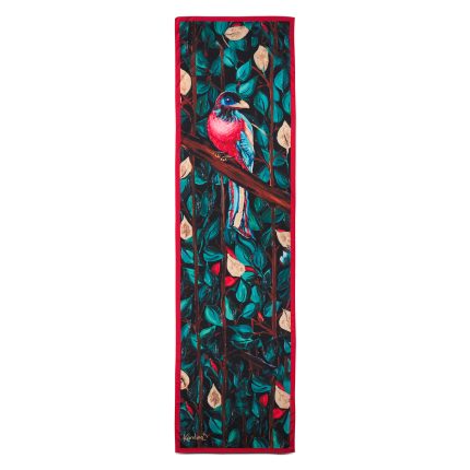 CarolynArt 100% selyem (Pes) kendő, Zafír édenben 50x180cm