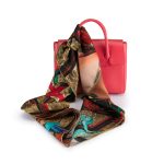 CarolynArt 100% selyem (Twill) kendő, Univerzum csodái III.  90x90cm - Image 2