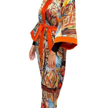 Selyem CarolynArt Kimono Jégmadár kollekció 2.