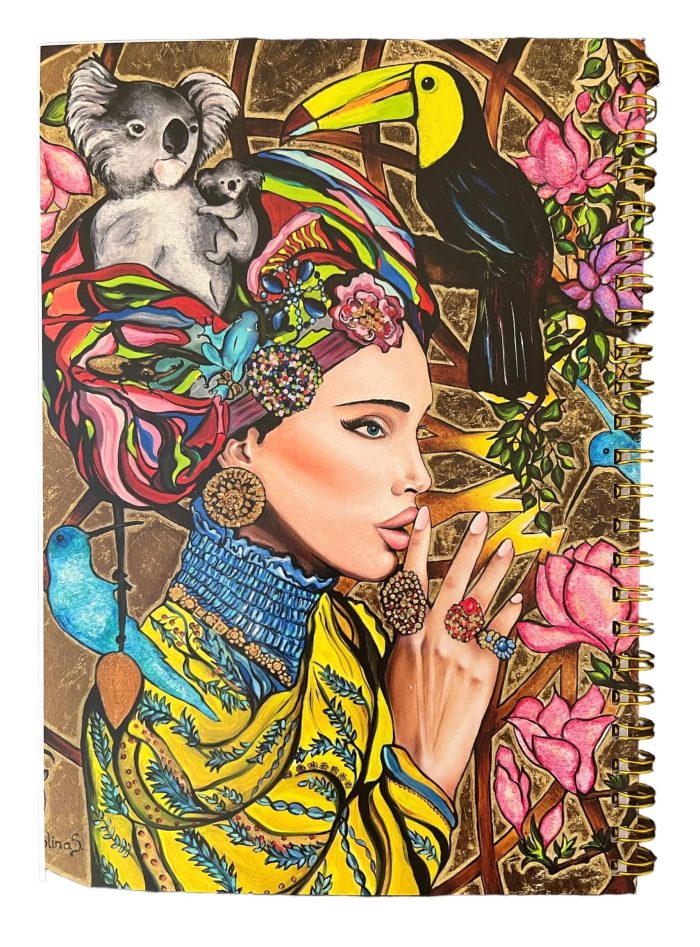 CarolynArt füzet - Csend hangjai - Mérete: 15x21 cm - Image 2