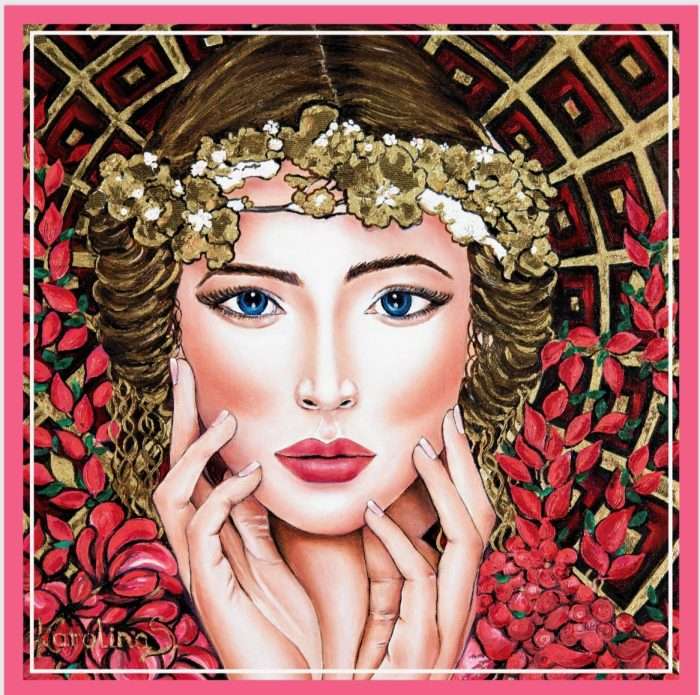 CarolynArt 100% selyemkendő -  90x90cm - 01-112 - Image 1