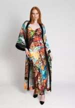 Selyem CarolynArt Kimono Jégmadár kollekció