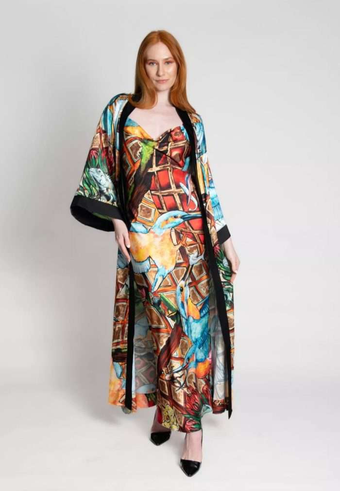 Selyem CarolynArt Kimono Jégmadár kollekció - Image 1