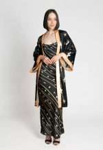 Selyem CarolynArt Kimono Kolibri kollekció - Arany