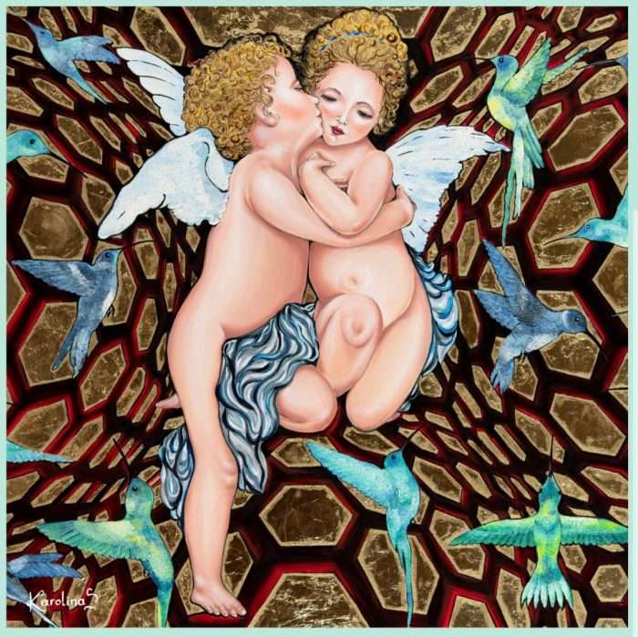 CarolynArt 100% selyemkendő -  90x90cm - 01-148 - Image 1